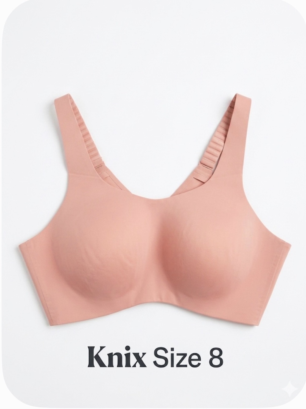 Knix Catalyst Sports Bra Salmon Pink High Impact Wireless - Size 8 (EUC)